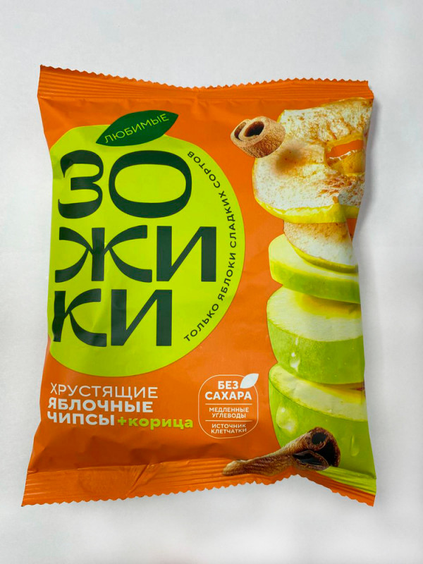 №1 Зожики Яблочные+корица чипсы, 25г  в Бугуруслане