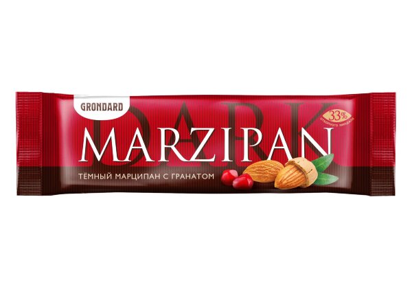 №1 TM Grondard     (10973) Батончики глазированные Марципановые ГРАНАТ, (24шт по 50г)       в Бугуруслане