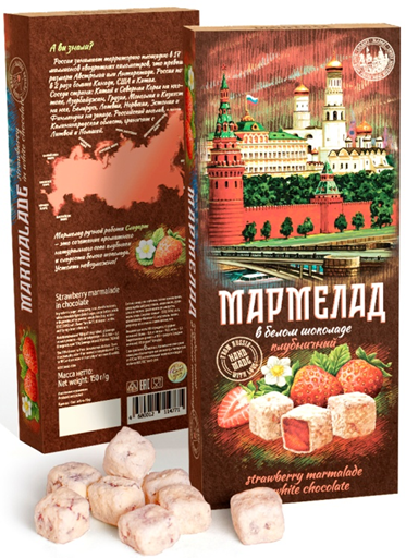  Сладарт Мармелад Клубничный в белом шоколаде, 150г   в Бугуруслане